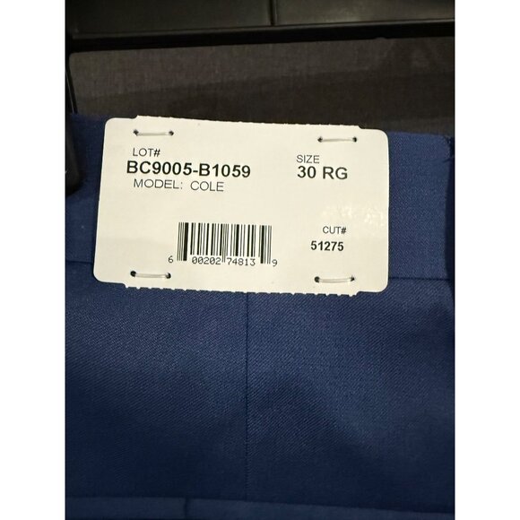 Palm Beach 1922 Mens Wool Dress Pants Navy 30RG - unhemmed - Picture 4 of 5